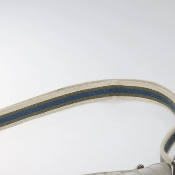 GUCCI GG Canvas Shoulder Bag Silver Blue 145857 Auth 110391 - Picture 9 of 16